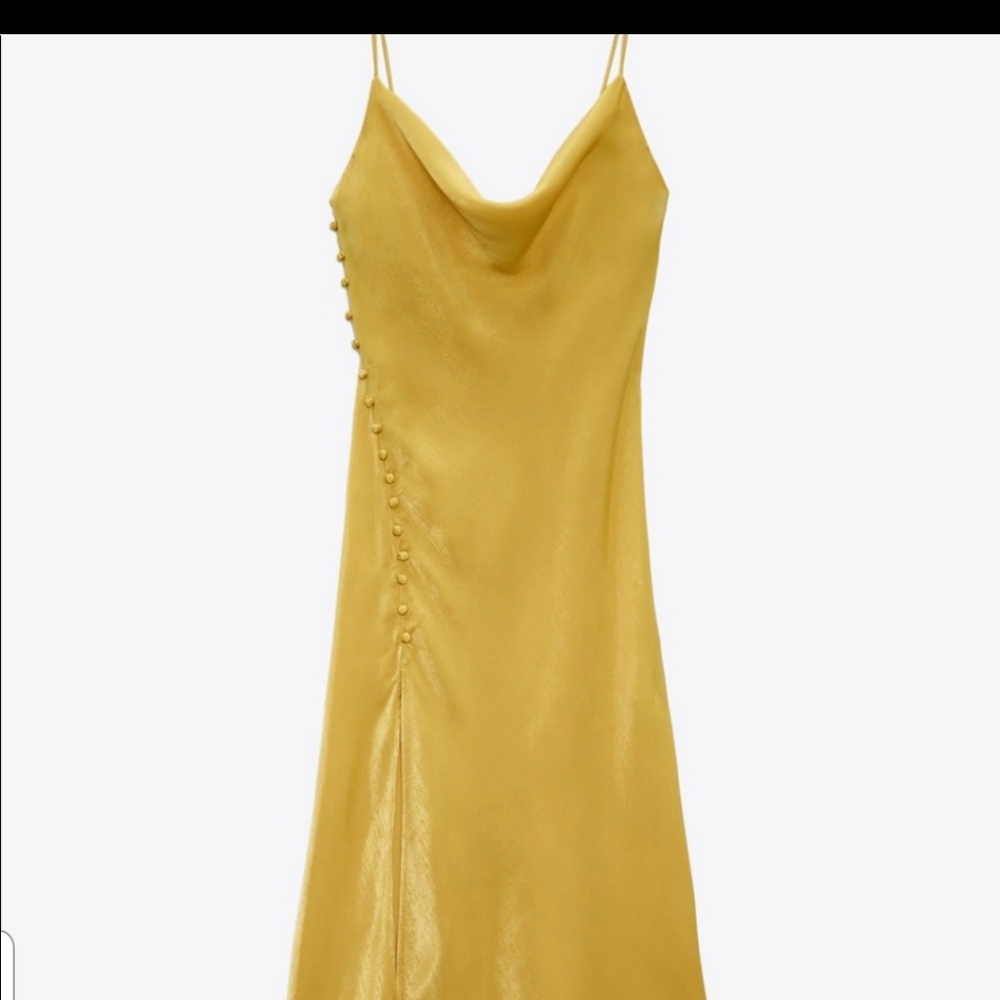 ZARA Satin Lingerie Style Dress - Picture 3 of 4